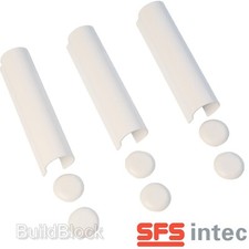 3 x SFS White Door Hinge