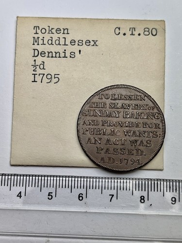 1795 conder token dennis - token,, dennis’s