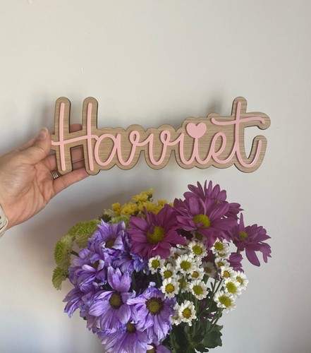 Personalised wooden name sign - personalised,