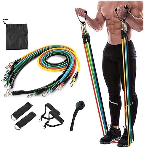 11pc resistance bands set - 11pc, for
