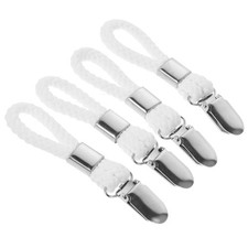 4Pcs Towel Clips Hooks Hanging Towel Clips with Loops Hangers towel clips