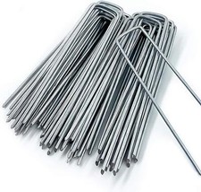 HEAVY DUTY GARDEN WEED MEMBRANE FABRIC TENT TURF HOOKS GARDEN PEGS GROUND PINS