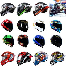 DOT Full Face Motorcycle Helmets with Dual Visor&Tail Motocross Racing Helmet