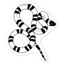 'Milk Snake' Clear Sticker