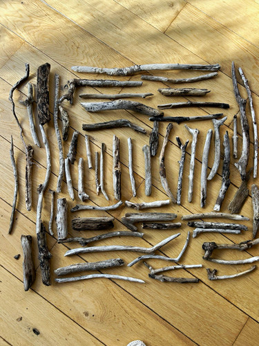 Natural driftwood wood sticks - natural,