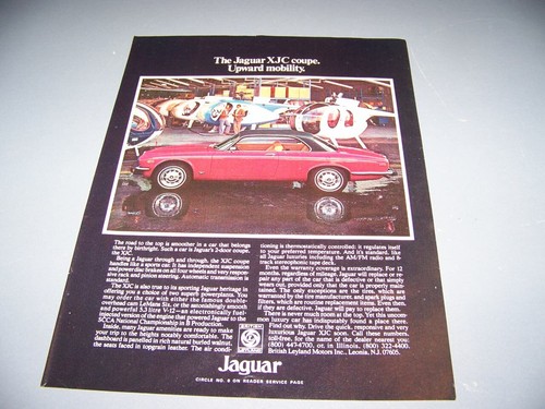 Vintage 1977 jaguar xjc coupe - jaguar,