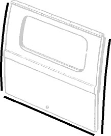 Tailgate body seal 3 - tailgate,