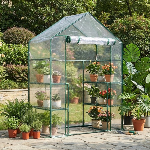 Walk garden greenhouse pvc - walk-in,