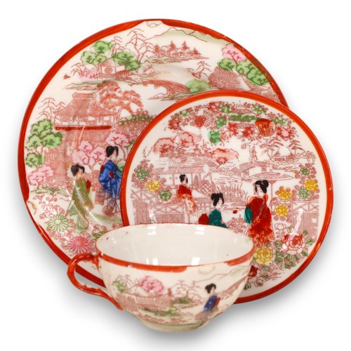 Geisha garden hand - garden, painted