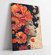 BEAUTIFUL WOMAN WITH FLOWERS