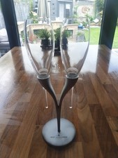 Pair of Moet and Chandon champagne flutes, new unboxed