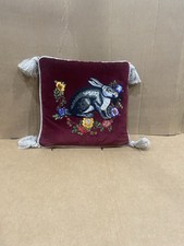 Genuine Gucci Floral Rabbit Throw Accent Pillow