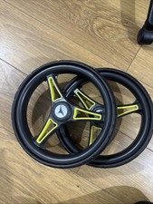 Motocaddy Cube Push Trolley Set of Wheels. Graphite / Yellow, Good Condition.