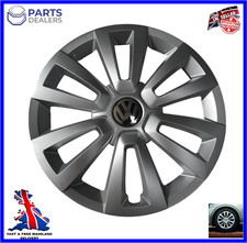 GENUINE VOLKSWAGEN  WHEEL TRIM 16" HUB CAP FOR ALL VW 16" WHEELS 5C0601147C