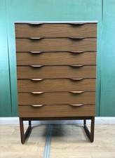 Mid Century Tallboy Chest Of