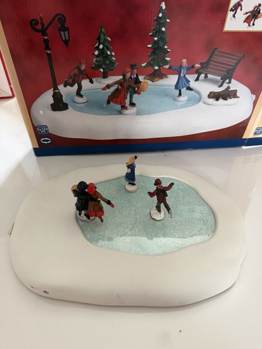 Lemax animated skating rink - lemax,