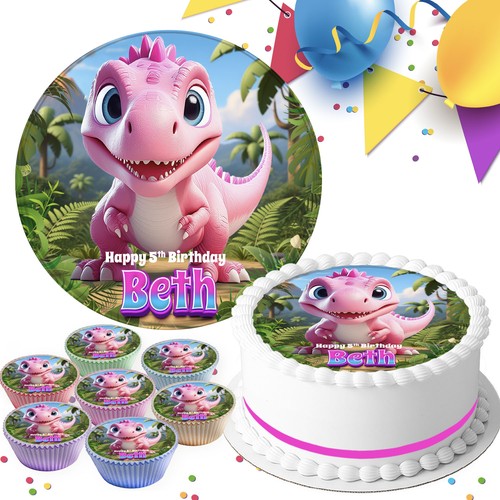 Cute pink dinosaur - pink,