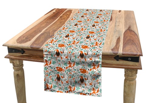 Fox table runner funny - fox,