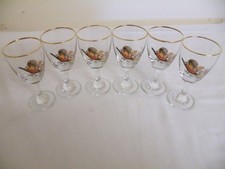 Set Of 6 Vintage Flying Pheasant  Sherry / Port  Glasses