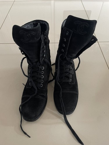 Chanel velvet boots - chanel, 39