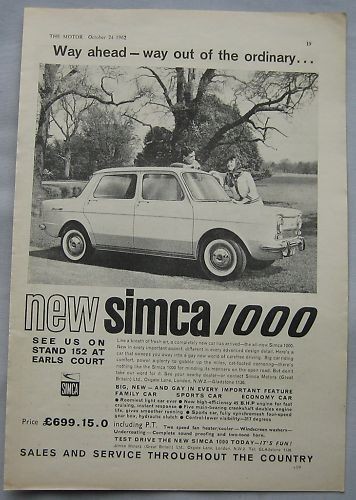 1962 simca 1000 - 1962,