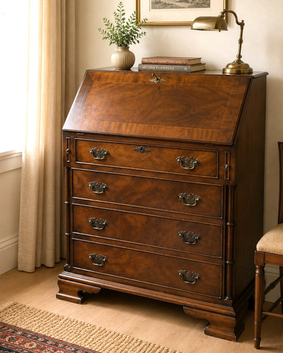 Antique style writing bureau - antique,