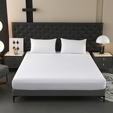 Silk Fitted Bed Sheets. - Single, Small  Double, Double, King Size, Super King.