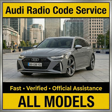 Audi Radio Code PIN Unlock A1