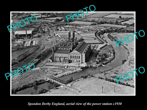 Old 8x6 historic photo spondon - 8x6,