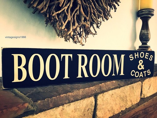Boot room sign vintage style - sign,