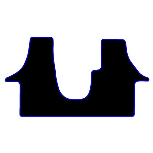 Tailored black van mats - tailored,