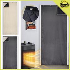 Heavy Duty Thermal Insulated Door Curtain Self-Adhesive Waterproof Quilted Drape