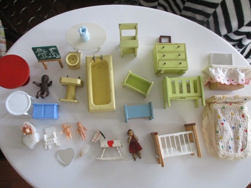 Vintage dolls house furniture - vintage,