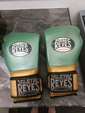 Cleto Reyes WBC Green and Gold Boxing Gloves 16oz