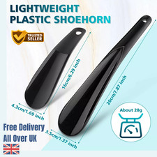 Black plastic shoe string - shoe,