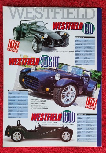 Westfield kit car brochure - westfield, uk