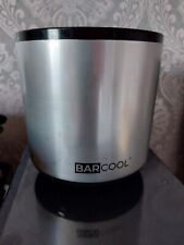 black and Crome silver summer  bar cool ice bucket