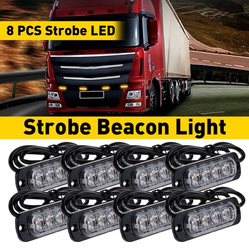 8pcs led amber lightbar - 4,