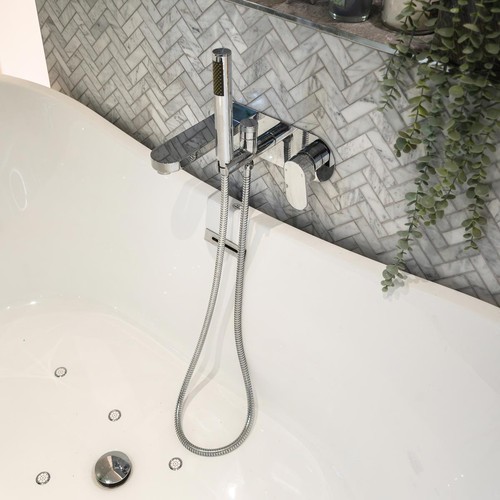 Wall mounted bath mixer - mounted,