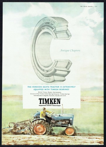 Fordson dexta tractor timken - fordson,