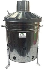 15L Metal Galvanized Garden Incinerator Fire Bin for Efficient Waste Disposal