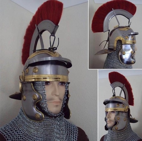 Roman centurion helmet with - helmet,