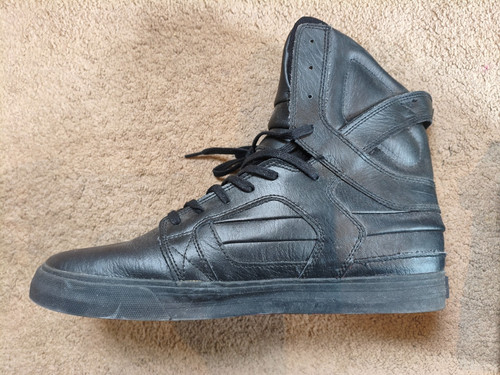 Supra skytop black leather - supra, 2