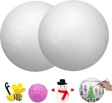 Polystyrene Foam Balls 20 Pack – 20–80mm Solid Craft Balls for Sweet Tree & Cake