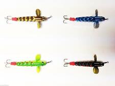 Allcock Metal Devon Diamond Body/Dimpled Minnow 1.5 Inch**4 Colours**Salmon Lure