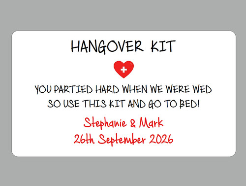 Hangover kit stickers - hangover,