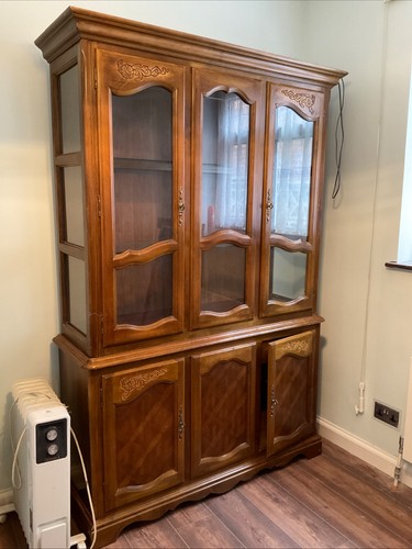 Antique style mahogany display - mahogany,
