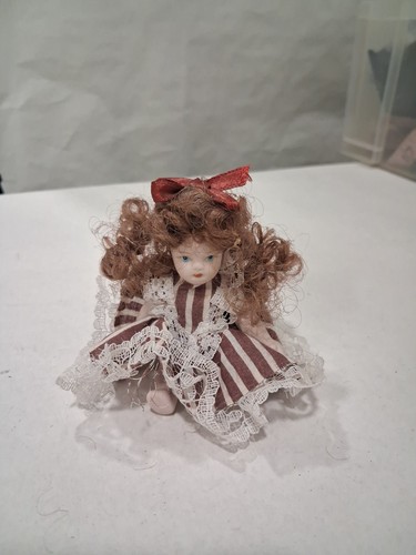 Vintage porcelain doll - vintage,