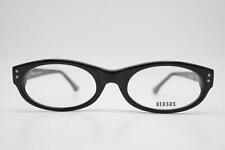 Glasses VERSUS VERSACE F 99 Black Silver Gold Oval Frames New