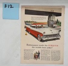 1956 Ford V8 Print Ad